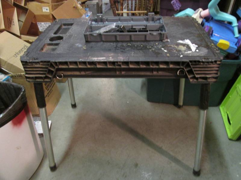 Keter Portable Jobsite Work Table 2...