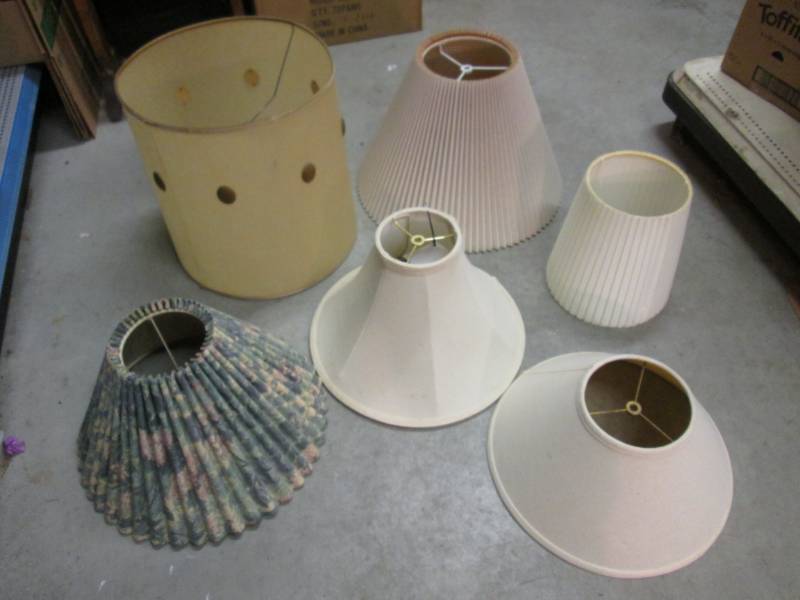 Lot of 6 Misc Light Shades  CS...