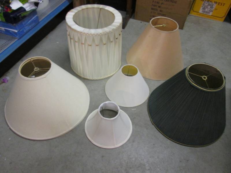 Lot of 7 Misc Light Shades (2 are t...