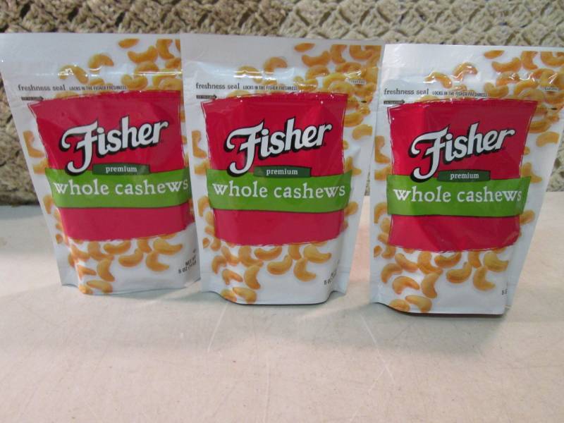 3 Bags of Fisher Premium Whole Cash...