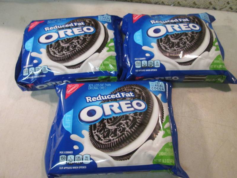 3 Packs of Reduced Fat Oreo Cookies...