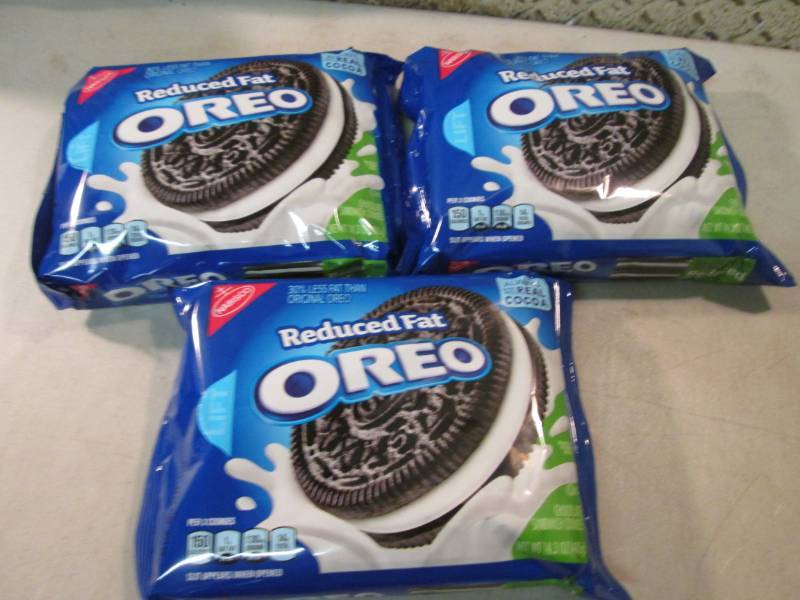 3 Packs of Reduced Fat Oreo Cookies...