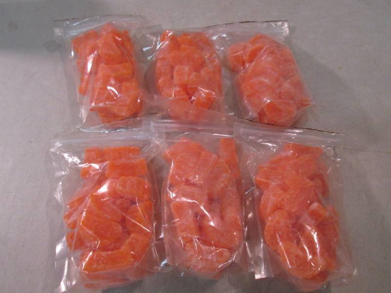 6 Bags of Orange Slice Candy  B-3...