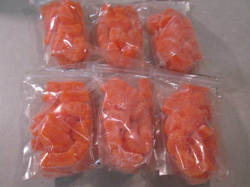6 Bags of Orange Slice Candy  B-3...