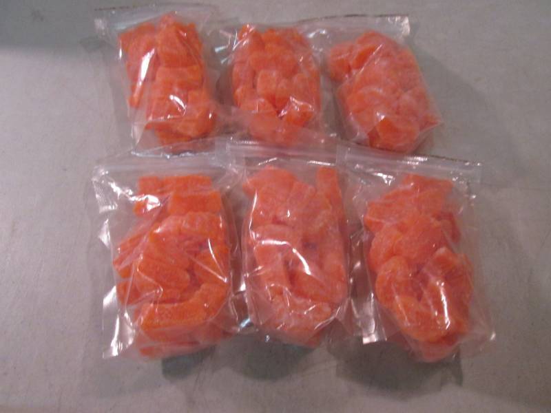 6 Bags of Orange Slice Candy  B-3...