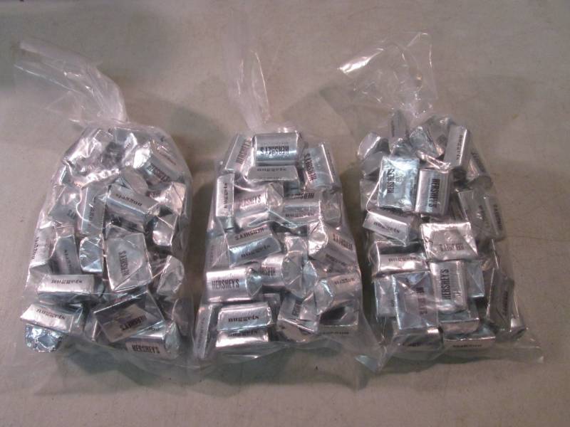 3 Bags of Hersheys Milk Chocolate N...