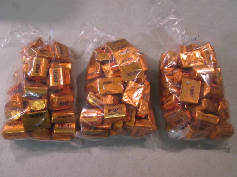 3 Bags of Hersheys Extra Creamy Mil...
