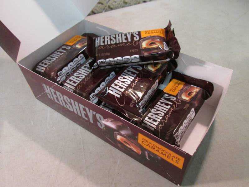 Box of 12 Hersheys Caramels Best by...