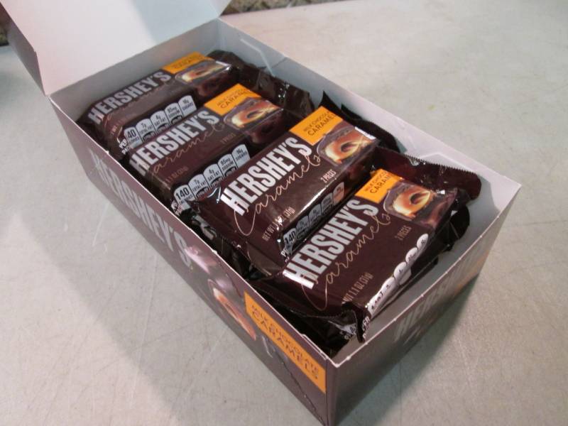 Box of 12 Hersheys Caramels Best by...