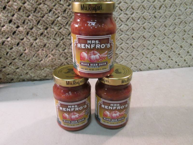 3 Jars of Mrs Renfros Black Bean Sa...