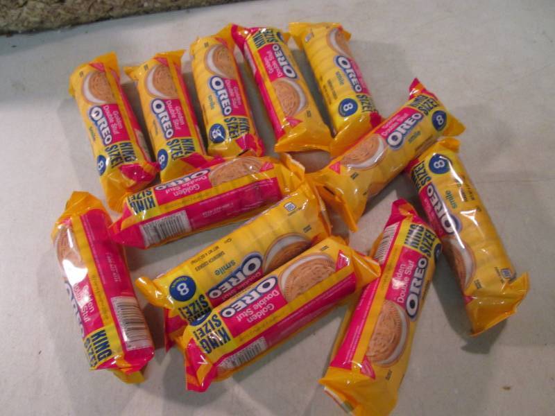 12 Packs of Golden Double Stuf Oreo...