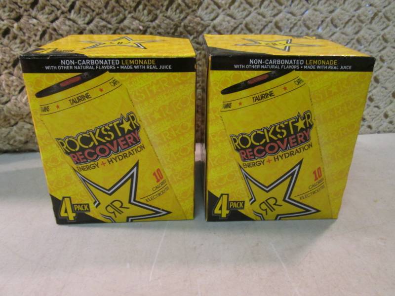 2 4-Packs of Rockstar Recovery Lemo...