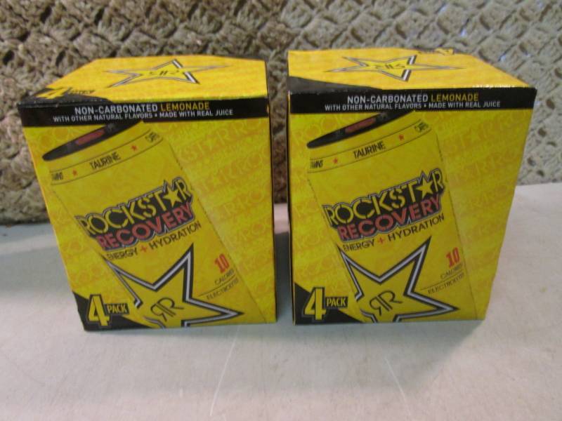 2 4-Packs of Rockstar Recovery Lemo...