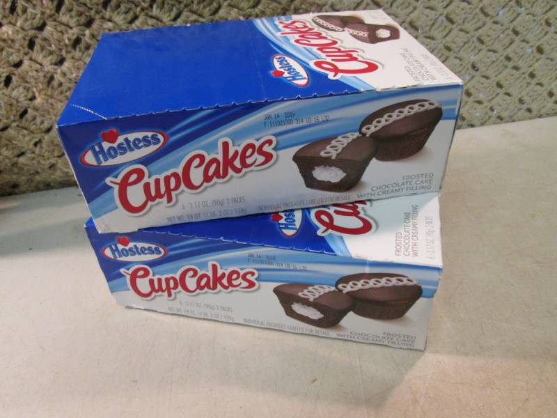 2 Big Boxes of Hostess Cup Cakes Be...