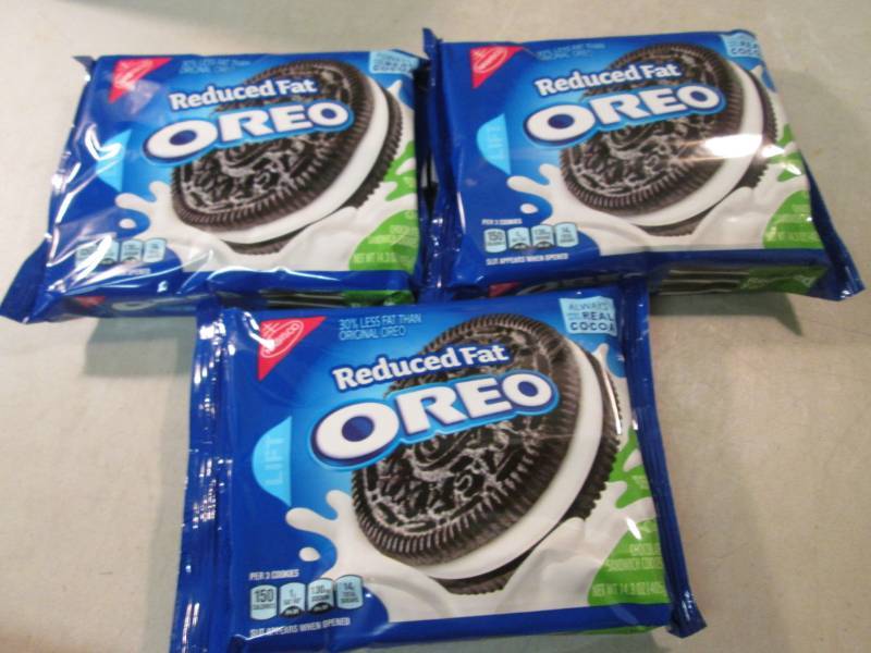 3 Packs of Reduced Fat Oreo Cookies...