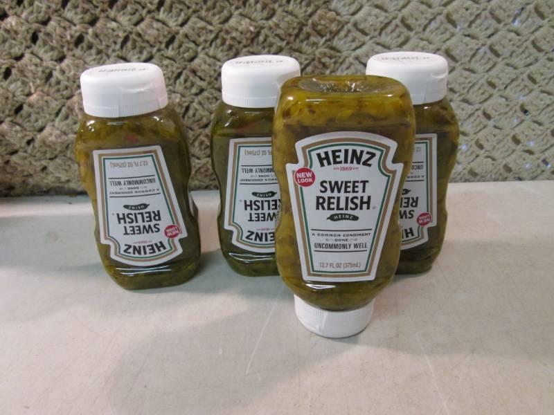 4 Squeeze Bottles of Sweet Relish B...