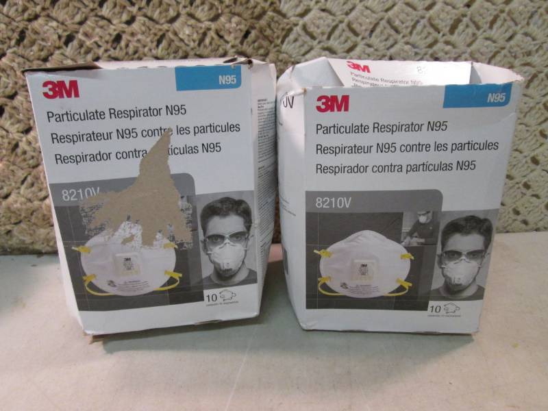 2 Boxes of 3M 8210V Particulate Res...