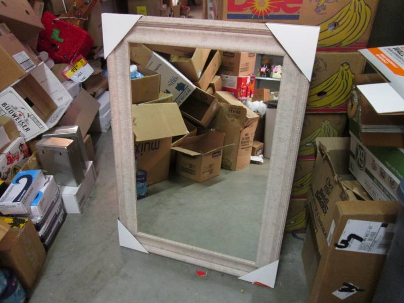 Large 30 x 42 Wall Mirror with Wh...