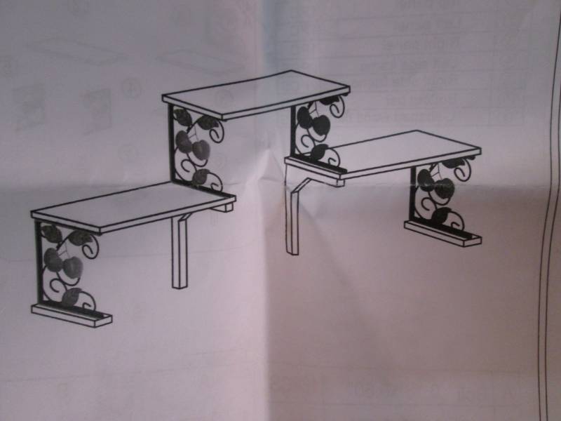 2 Tier Apple Sink Shelf 36 W x 13....