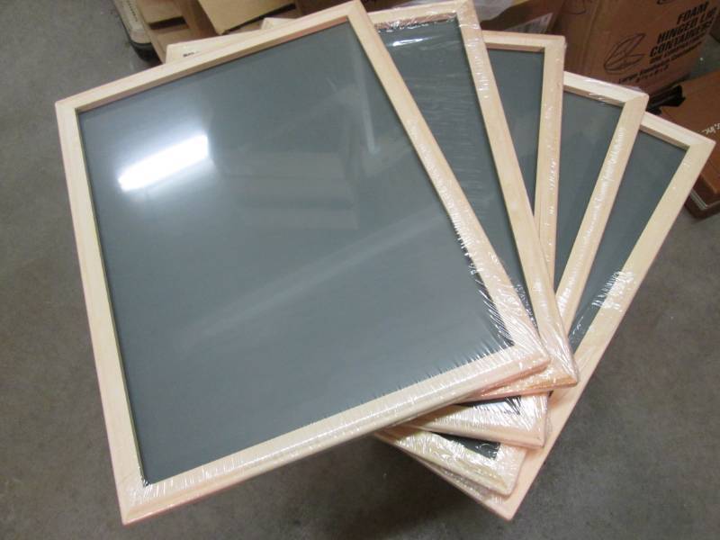 Lot of 5 Wood Framed Chalk Boards 1...