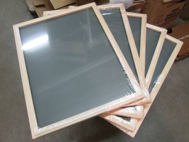 Lot of 5 Wood Framed Chalk Boards 1...