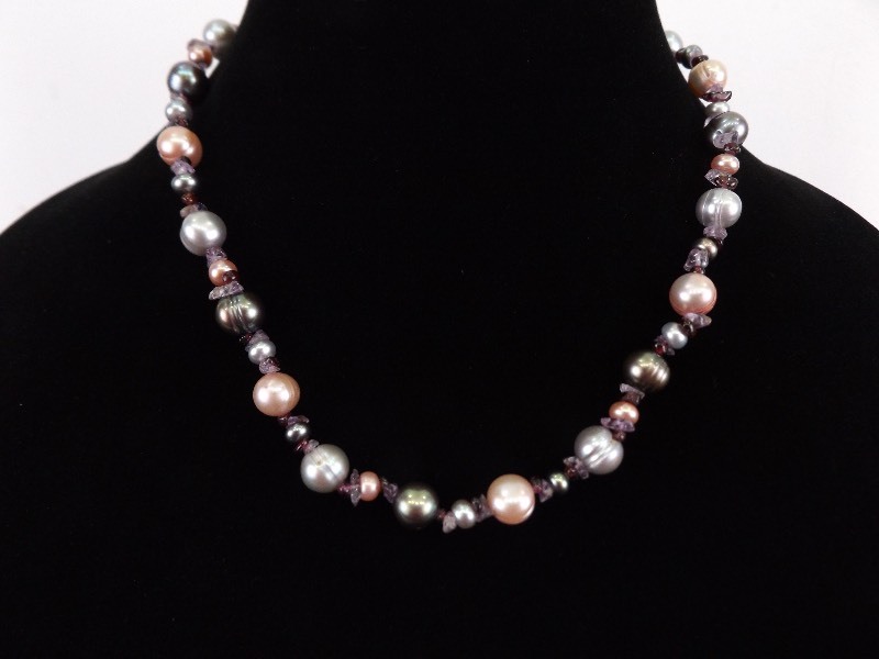 NEW .925 Sterling Silver Clasp HONORA Fresh Water Pearl Necklace