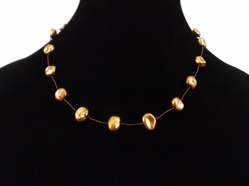 NEW .925 Sterling Silver Clasp HONORA Fresh Water Pearl Necklace
