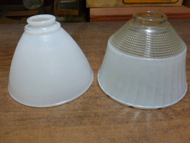 Vintage Glass Lamp Shades
