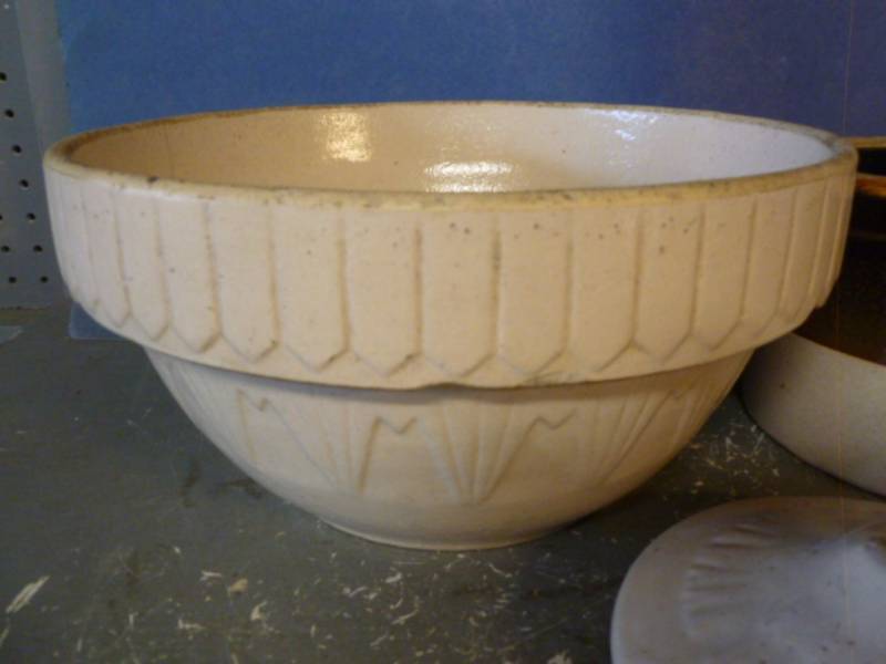 Antique Crock Bowl