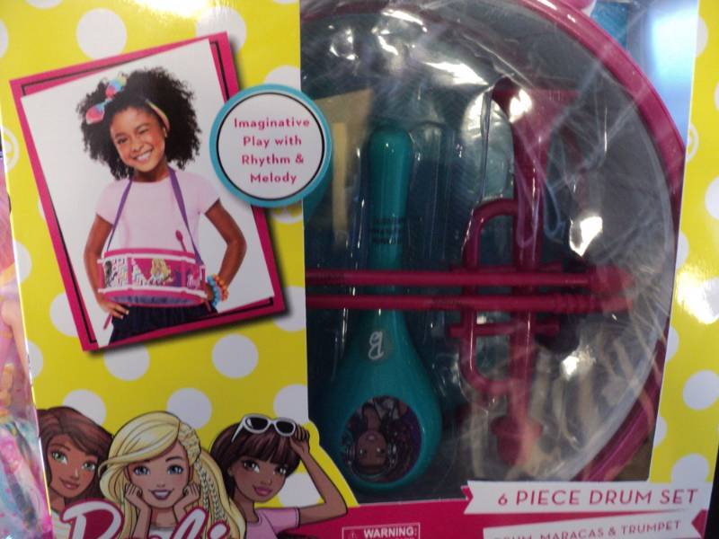 lot 66 image: Barbie and Barbie  Drum Set...