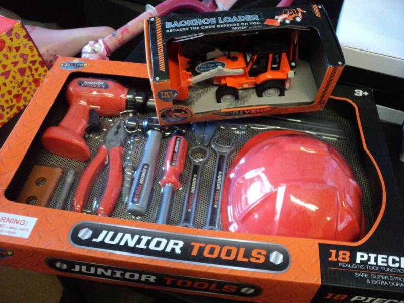 lot 79 image: Junior Tools and Backhoe Loader...
