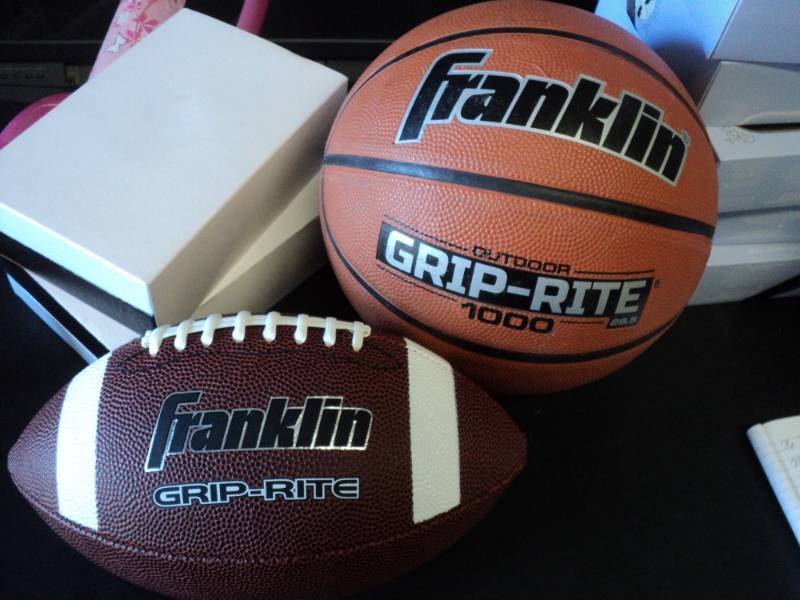 lot 81 image: Franklin Basketball and Football...