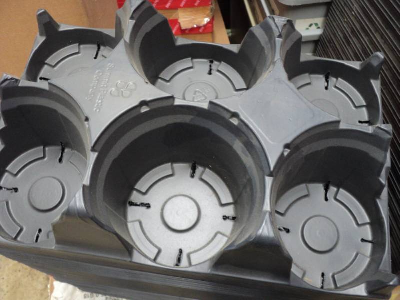 lot 95 image: 47 Trays for Pots- 6 per tray- 5 p...