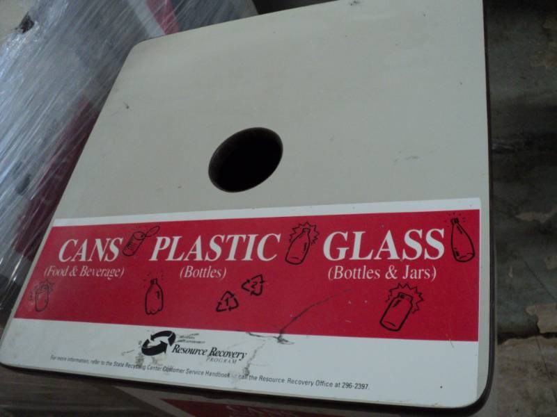 lot 102 image: 2 Large Recycle Containers- with in...