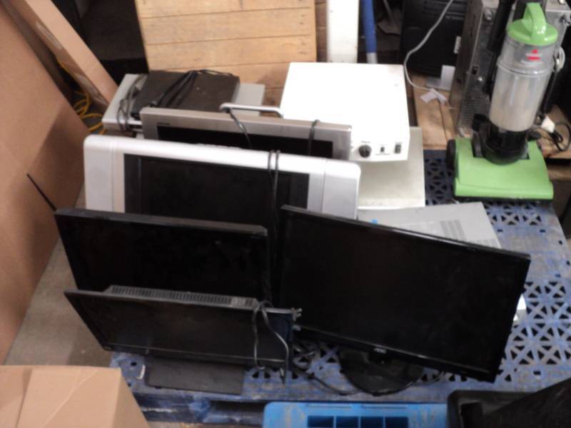 lot 135 image: Pallet of TVs , Electronics, and a...