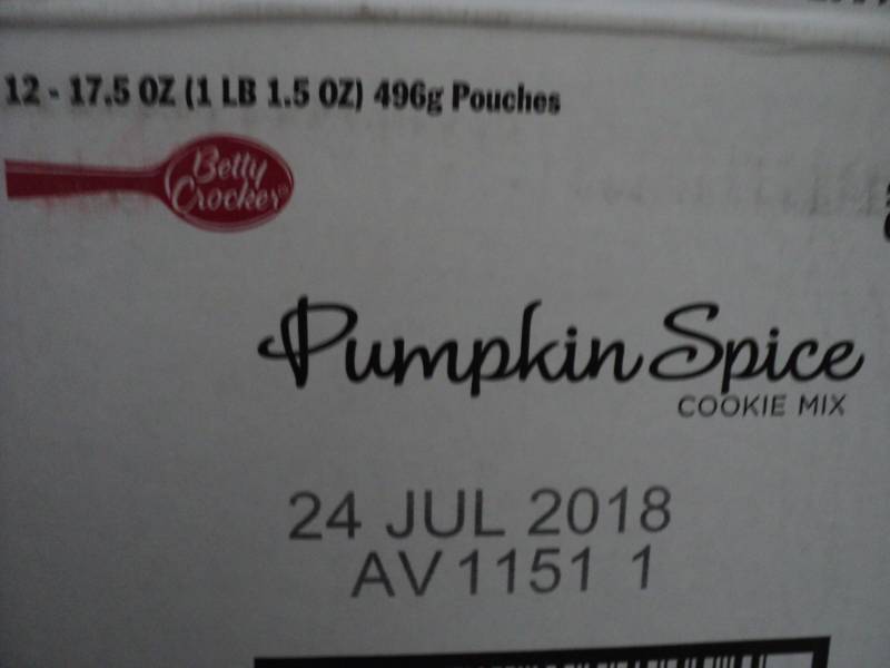 lot 138 image: 2 Boxes of Pumpkin Spice Cookie Mix...