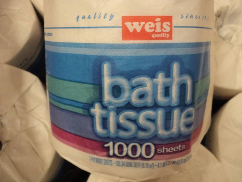 lot 147 image: Case of 60 Weis Bath Tissue 1 ply S...