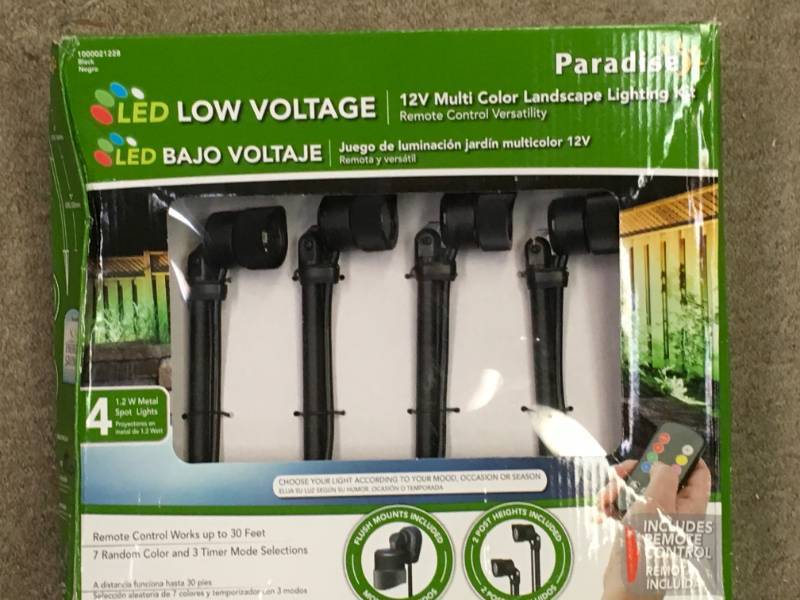 lot 3 image: Multi Color LED Nano Spot Light (4-Pack) not used