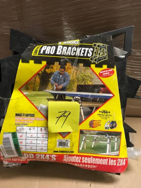 lot 79 image: 2 x 4 Basics Sawhorse Pro Bracket in good working condition