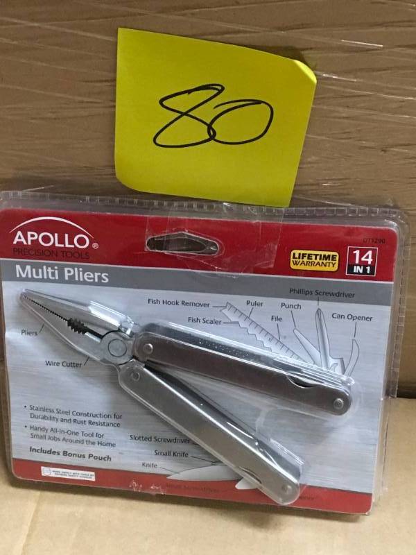 lot 80 image: Apollo 14-In-1 Multi Pliers in good working condition
