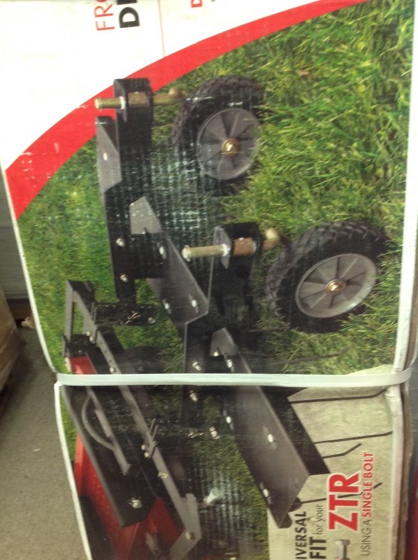 lot 103 image: Brinly-Hardy 48 in. Front Mount Dethatcher for ZTR Mowers in good conditions