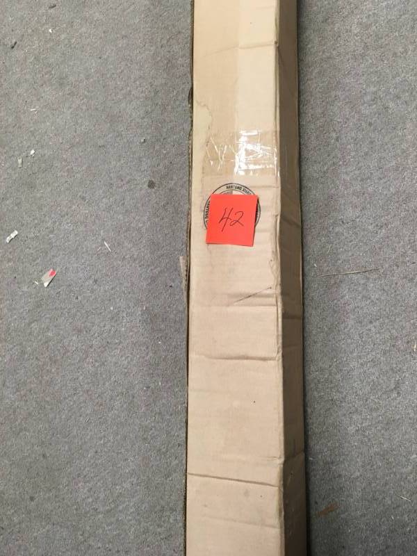 lot 42 image: Hampton Bay 11 ft. Aluminum Patio Umbrella in Spa not used