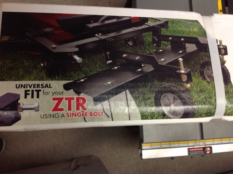 lot 105 image: Brinly-Hardy 48 in. Front Mount Dethatcher for ZTR Mowers in good conditions
