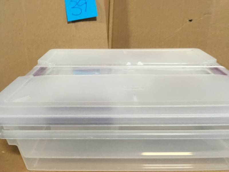 lot 39 image: STERILITE Regular Clip Box Set Berry 4 pk in very good condition