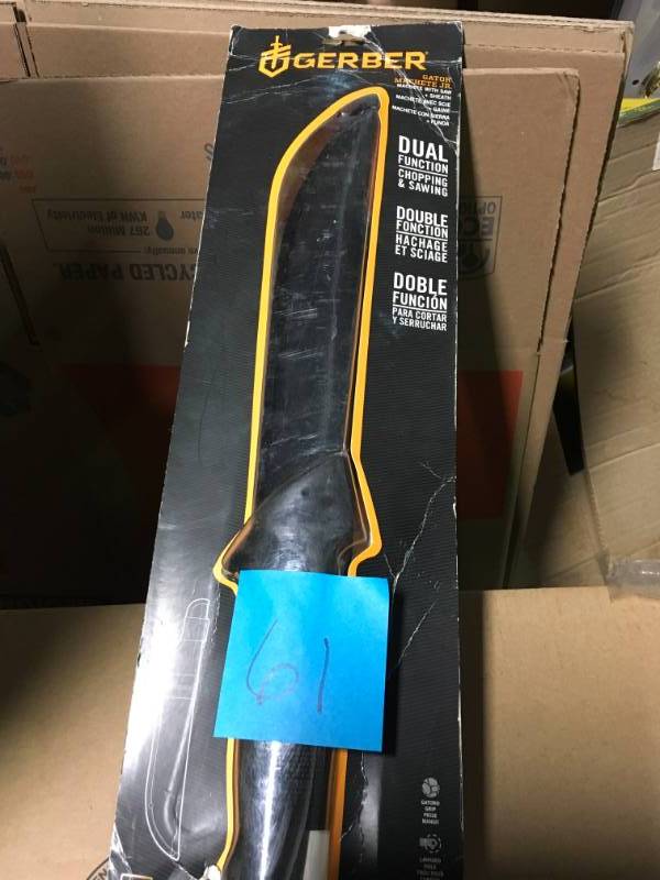 lot 61 image: Gerber Gator 10.75 in. Machete Jr.in very good condition