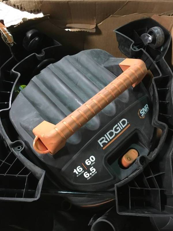 lot 80 image: RIDGID 16 Gal. 6.5-Peak HP WetDry Vacuum USED in very good condition