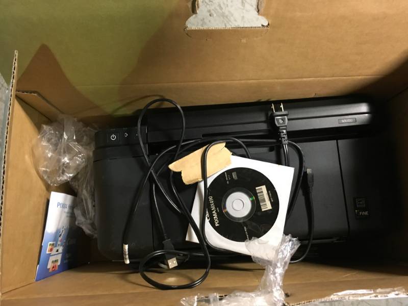 lot 85 image: Canon PIXMA MX490 Wireless Office All-in-One Inkjet PrinterCopierScannerFax Machine NO INK used in very good condition