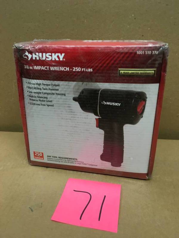 lot 71 image: Husky 38 Air Impact Wrench 1001510370 H4425  in very good condition