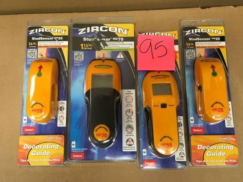 lot 95 image: LOT OF 4 ZIRCON STUDSENSOR (2) HD5, (1) HD55, (1) HD70  in very good condition