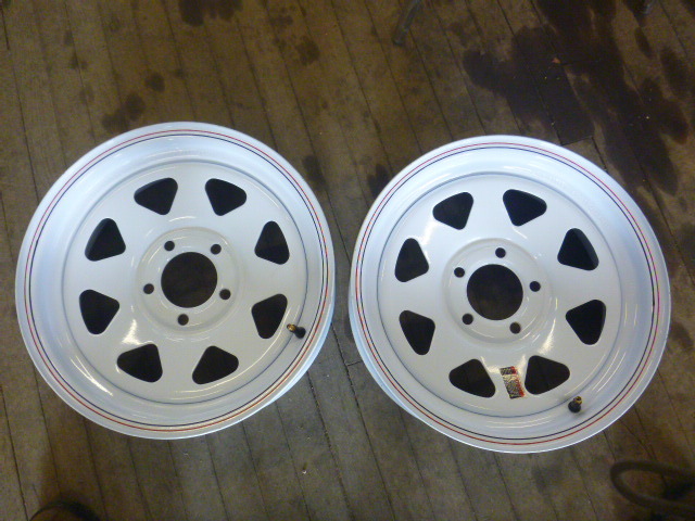 lot 8 image: 2 NEW Trailer Tire Rims